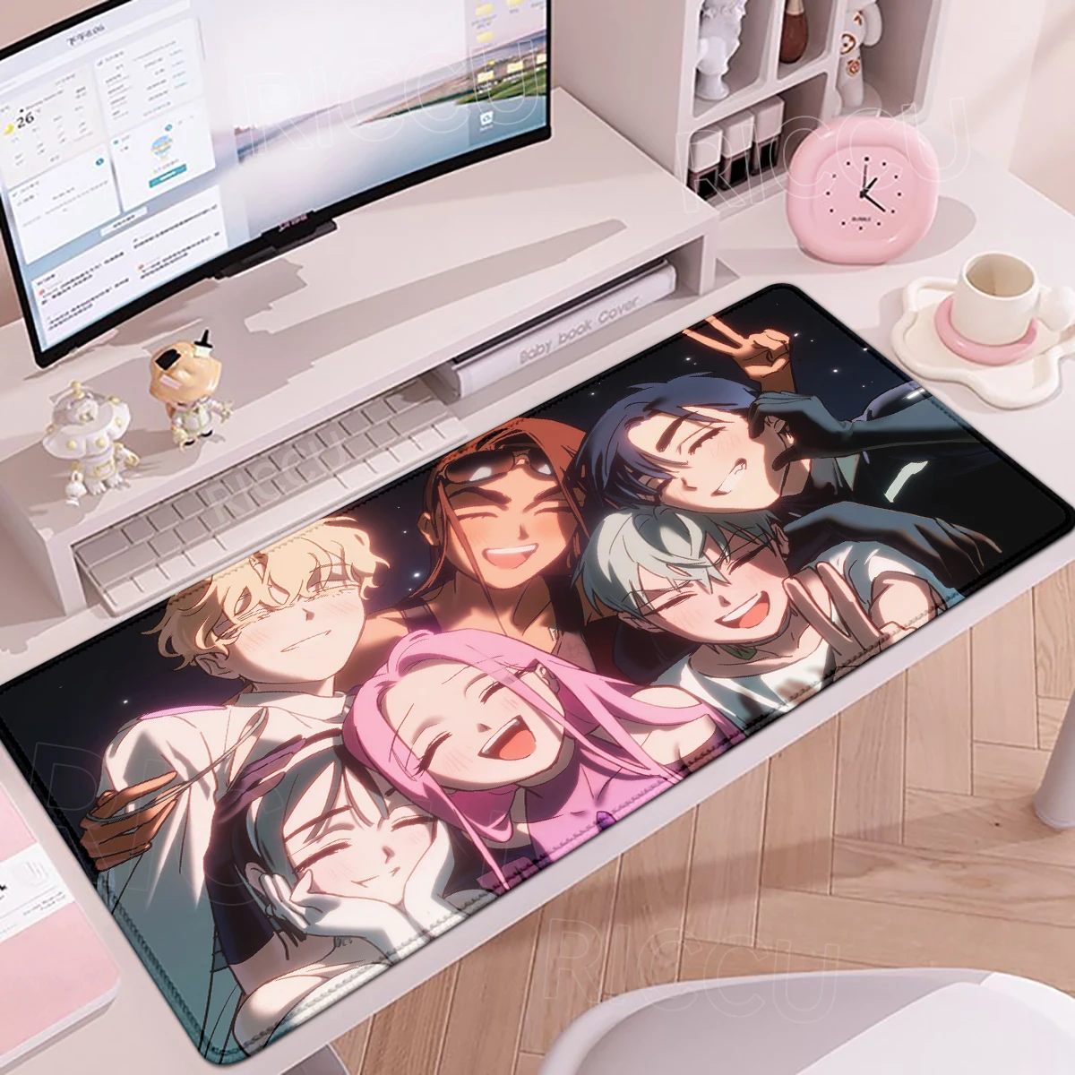 Mouse Pad Laptop 900x400 HD Print Anime Mousepad Alien Stage Mizi Till Ivan Extended Desk Mat PC Office Accessories Keyboard Pad