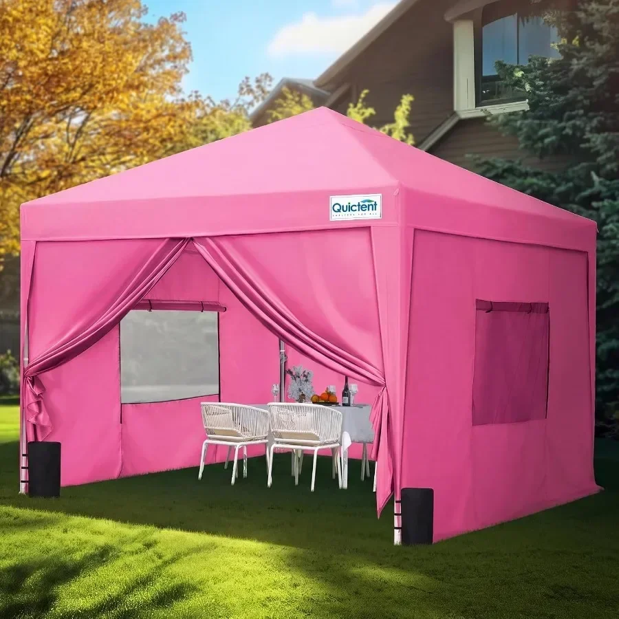 Pop Up Canopy with Mesh Windows, Easy Setup, Waterproof