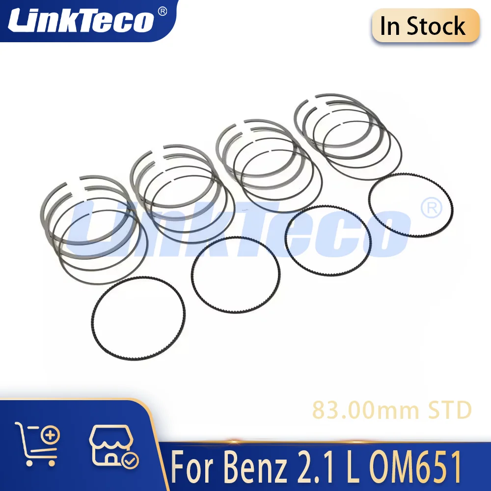 Engine STD Piston Rings Set Fit 2.1 2.2 L T L4 Diesel For Mercedes-Benz E250 GLE300D GLK250 SPRINTER 2.1L 2.2L OM651 2009-2019