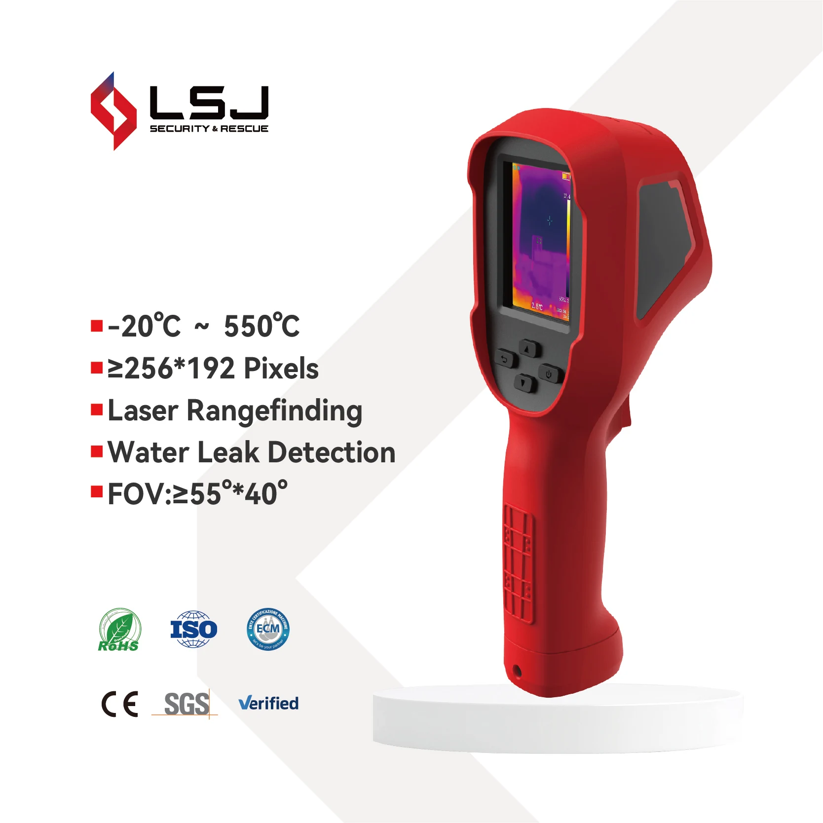 LSJ E310Plus Factory Supply High Resolution 256x192 Portable Handheld Android Car Infrared Thermal
