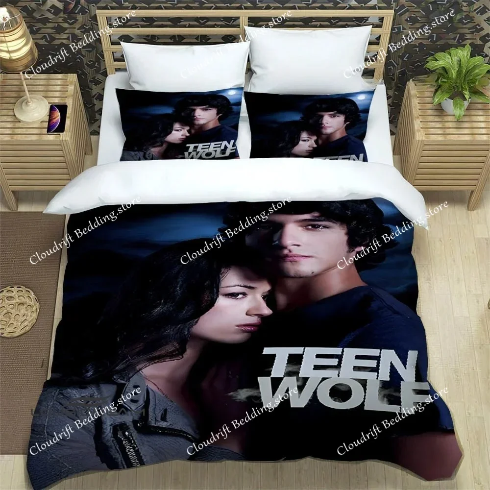 Fashion TV Series Teen Wolf Bedding Set Single Twin Full Queen King Size Bed Set Adult Kid Bedroom Duvetcover Set Home Textile02