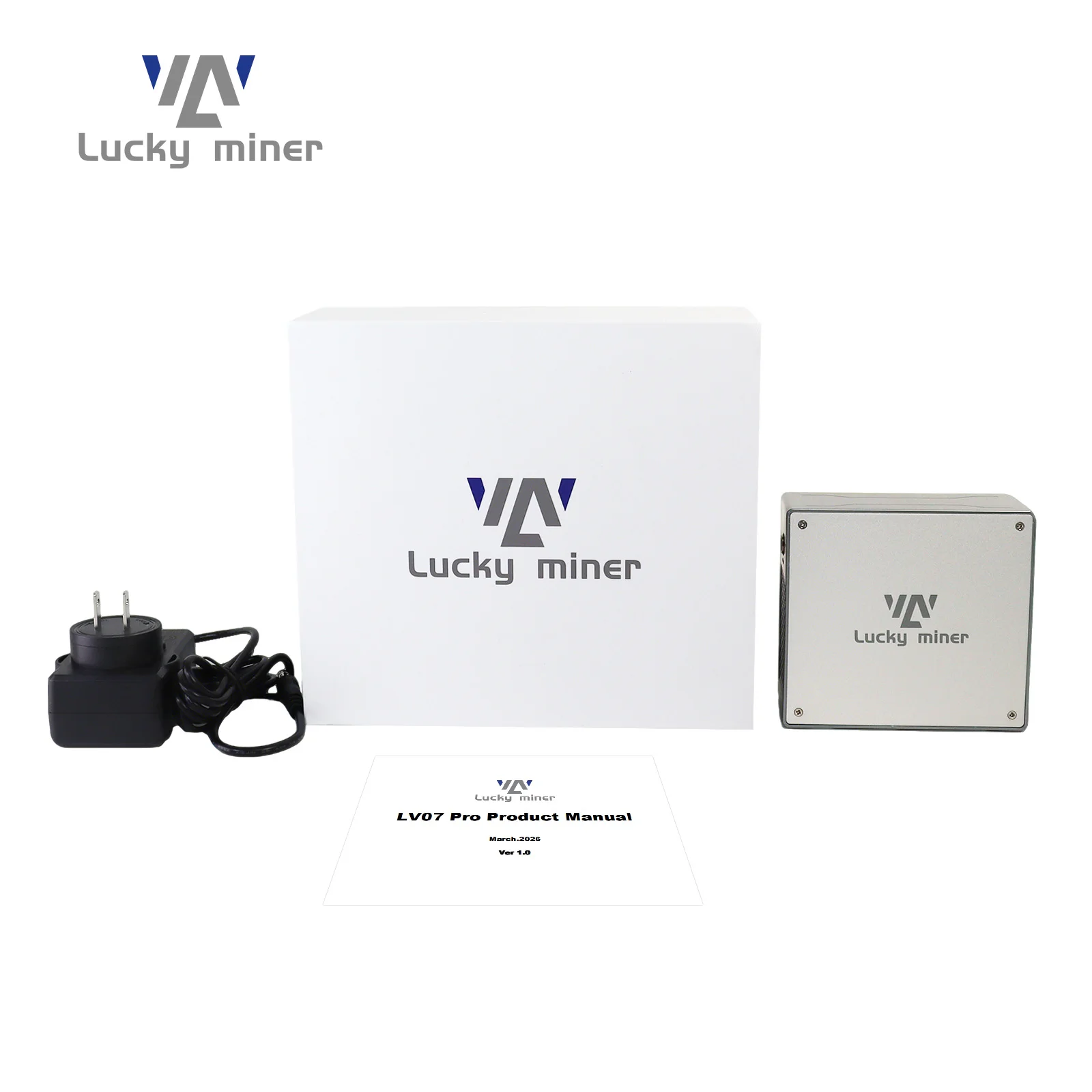 Latest Model LuckyMiner LV07Pro 3TH/S SHA256 Bitcoin Miner 25W Low Power Home Mining ASIC Crypto Miner for BTC BCH