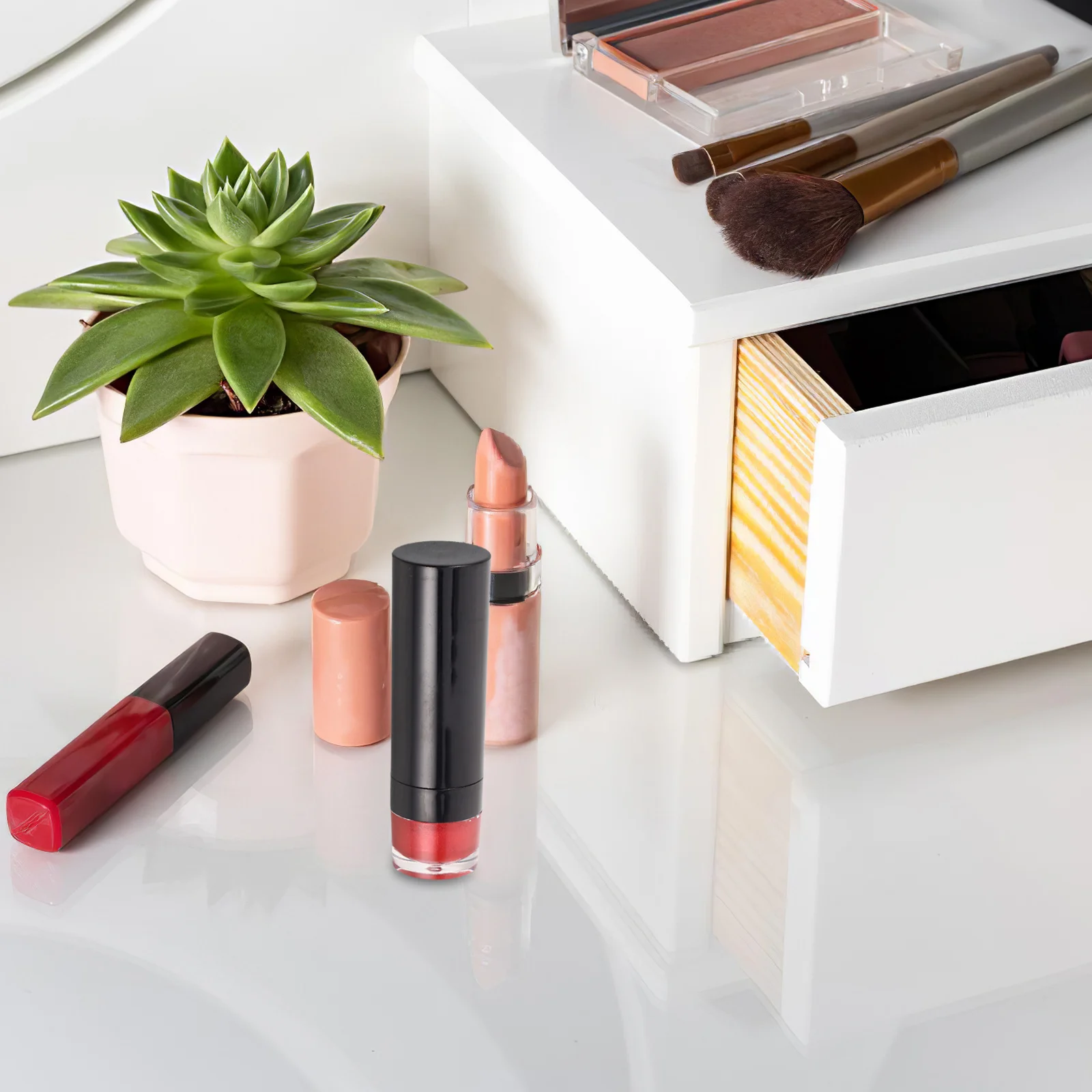 Rossetto scintillante Penna per labbra Strumento di trucco multiuso per linea labbra Ombretto Eyeliner Fornitura di bellezza durevole