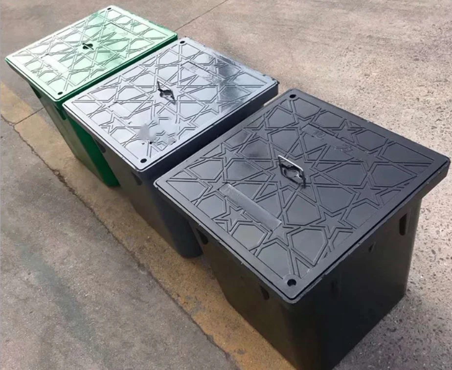 underground SMC cable manhole cover for through cable  manhole chamber box