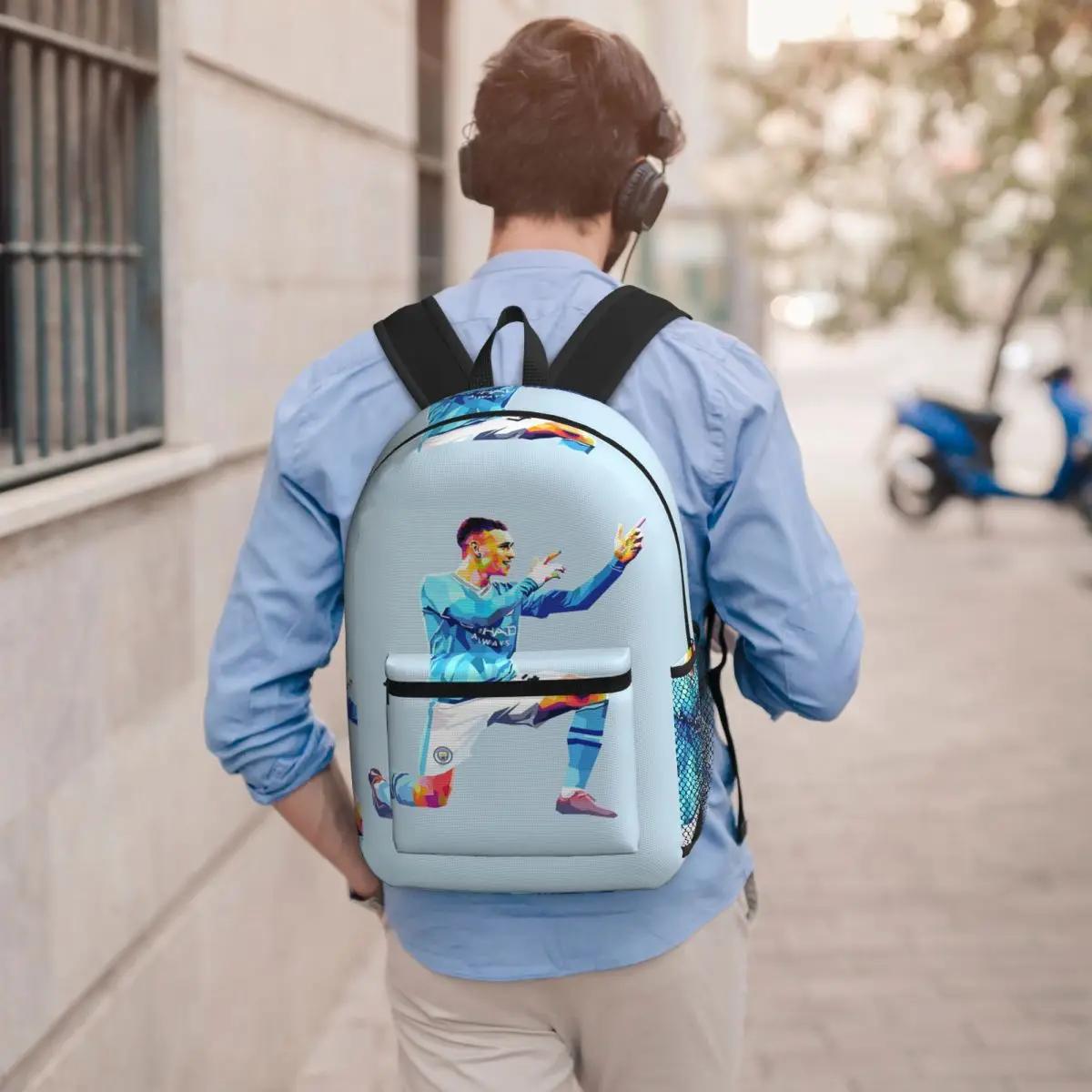 Phil Foden Printing Backpack Student BookBag Children School Bag Computer Shoulder Bags for Men Women