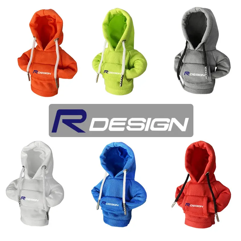 Car Gear Shift Hoodie Cover Shift Cover Gear Handle Decoration For Volvo R design T6 AWD S40 S60 S90 XC40 XC60 XC90 V40