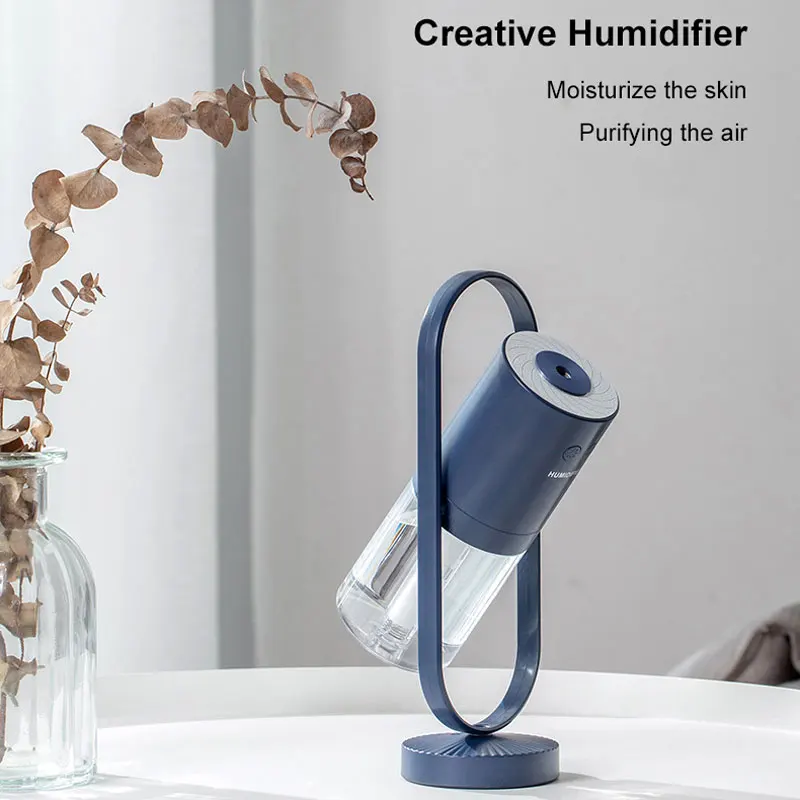 Portable Mini Spray Mist Humidifier 200ML Car Air Humidifier with LED Light USB Powered Essential Oil Diffuser Bedroom