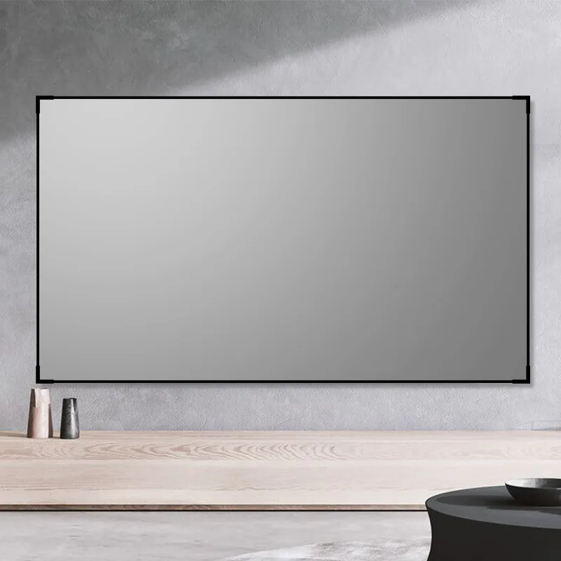 

2025 hot sale 60~120 Inch Home Cinema 4K UST PET Crystal Ambient Light Rejecting Fixed Frame Projection Screen