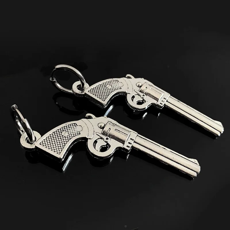 Vintage Gothic Punk Cross Blade Gun Saw Bottle Opener Pendant Earrings Cool Butterfly Love Heart Lock Angel Earings for Women