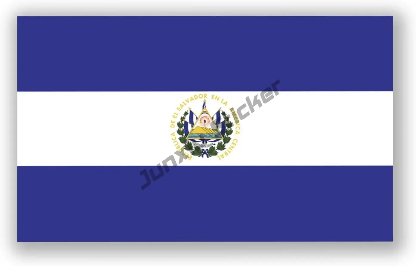 Creative Stickers El Salvador Flag Decal El Salvador National Emblem Map Styling Sticker Premium Quality Vinyl Car Accessories