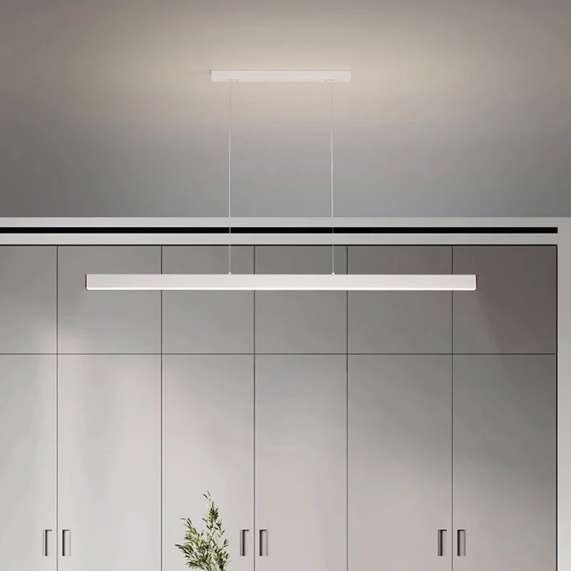 الشمال مطعم استوديو قلادة ضوء مصمم الحد الأدنى مكتب LED تركيبات الإضاءة الإبداعية بار طاولة طعام LED مصباح شريط التنغستن #2