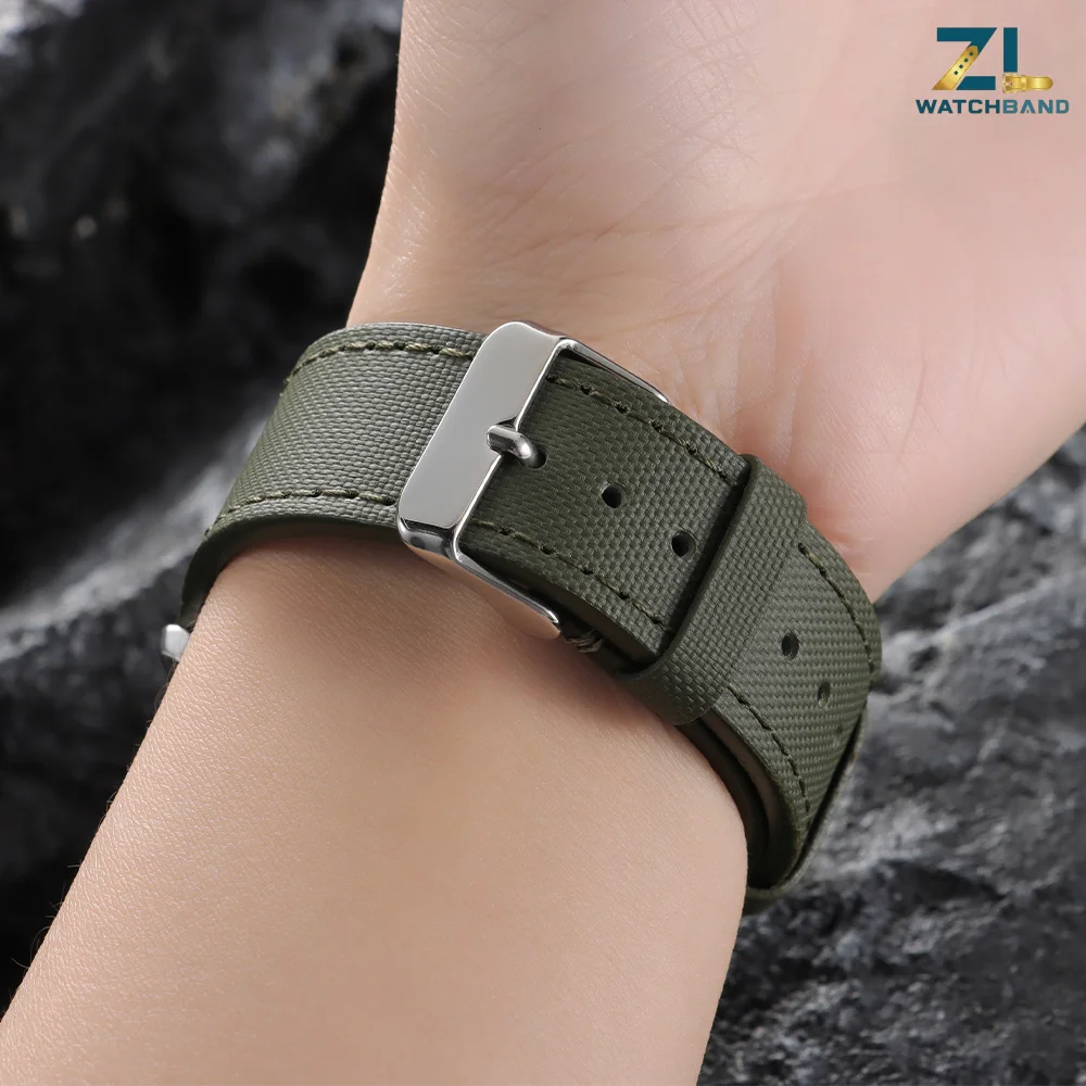 20mm 22mm Nylon Watchband Quick Release Sailcloth Watch Strap for Omega for Samsung for Huawei for Women Men Wrist Band Bracelet view 4