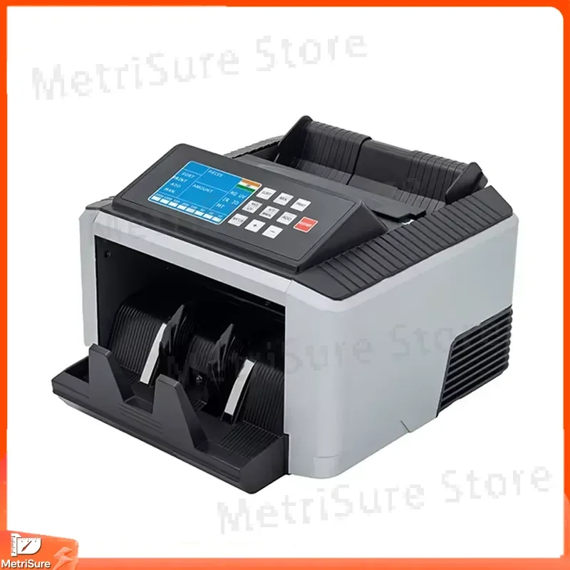 Large TFT Display Currency Counter with UV MG MT IR Detection for INR IDR PKR TRY EUR Banknotes 1000 PPM High Speed