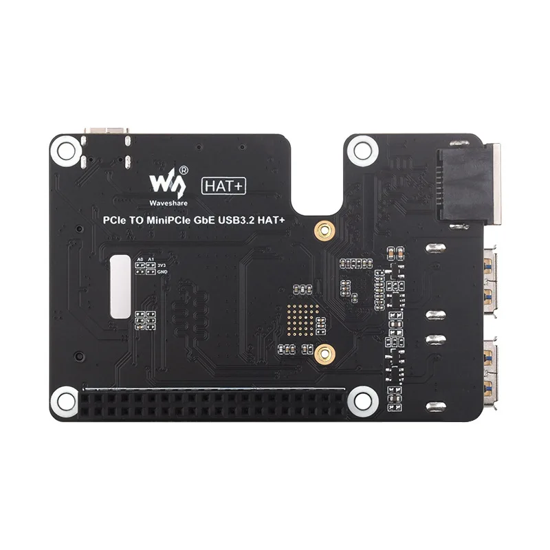 Плата адаптера для Raspberry Pi 5 PCIe к Mini PCIe, USB-порт Gigabit Ethernet RJ45, поддержка модуля 4G