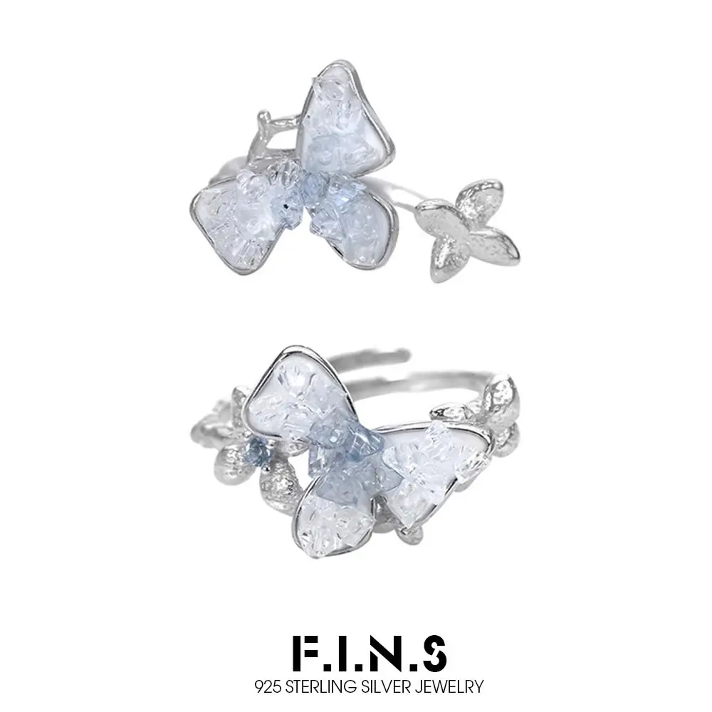 fins-original-crushed-ice-blue-flower-ring-s925-sterling-silver-rings-crystal-open-adjustable-band-finger-fine-jewelry-gifts