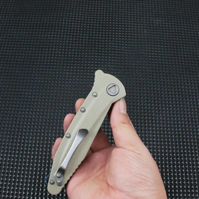G10 Handle D2 Steel Blade Tactical Folding Tool Outdoor EDC Survival Gear Portable Pocket Utility for Camping Hiking