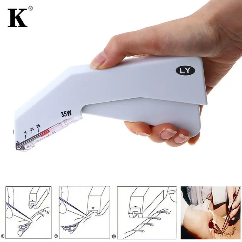 Profession Medical Surgery Special Stainless Steel Skin Stitching Machine Disposable 35W Surgery Skin Stapler Suture Stapler