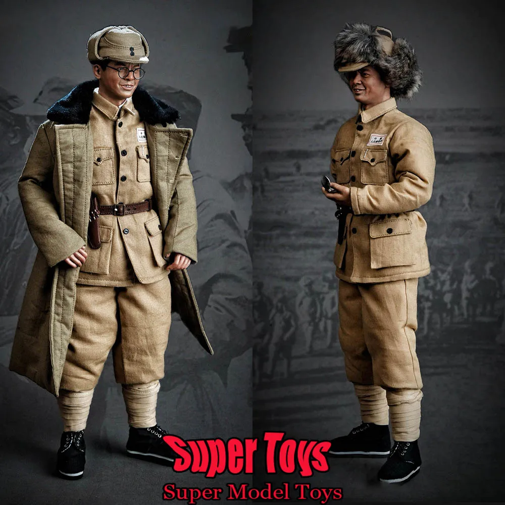 CHN-034 1/6 Scale Male Soldier Political Commissar of Northeast Field Army Column Clothes Set 12-inch Action Figure Doll