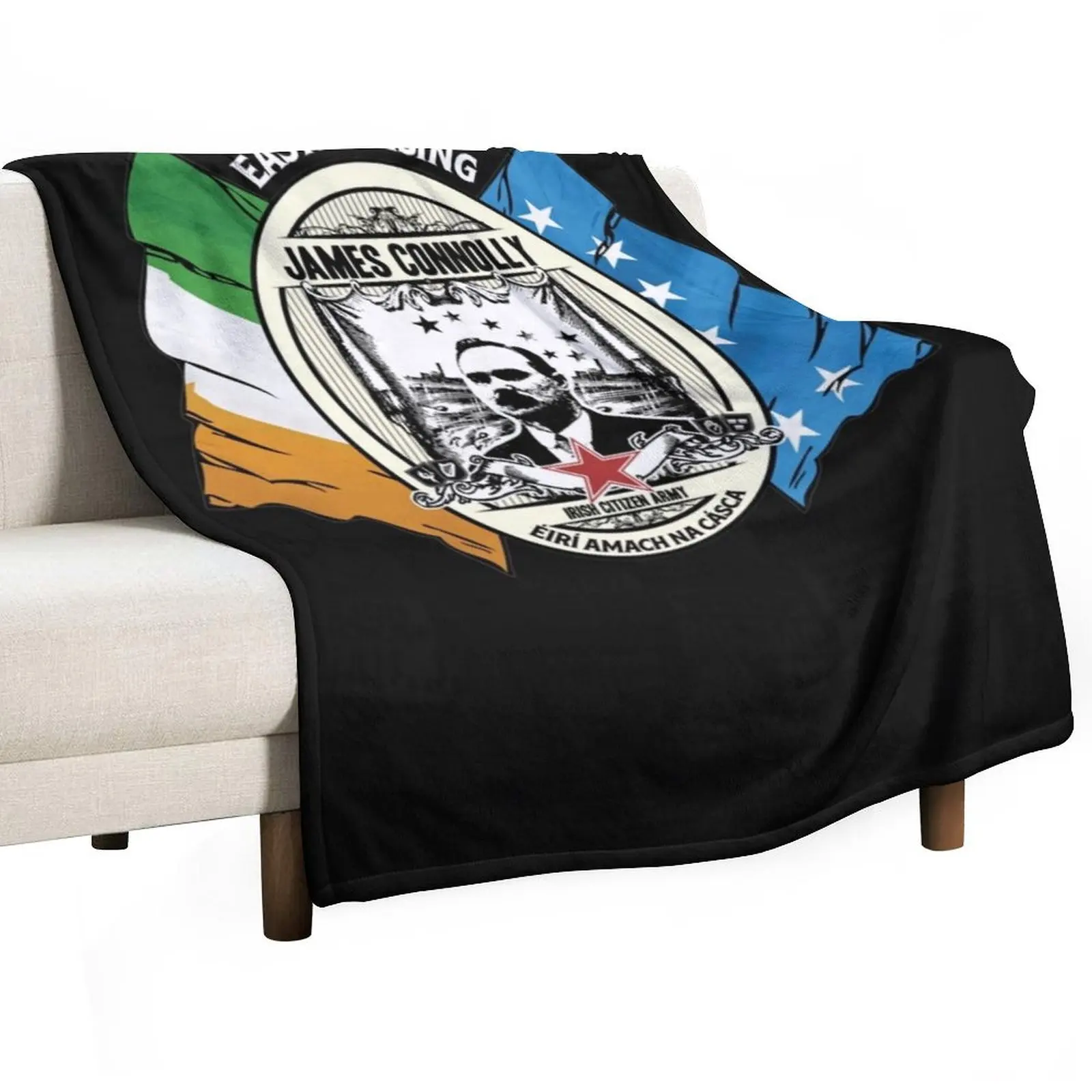 

James Connolly - Arme citoyenne irlandaise T-shirt classique Throw Blanket valentine gift ideas Soft Big Blankets