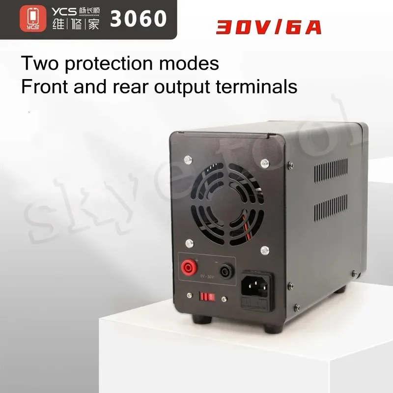 YCS 3060 30V 6A Catu Daya 180W Daya Tinggi untuk Pemeliharaan Ponsel DC Ammeter Mesin Pembakar Alat Perbaikan Sirkuit Pendek