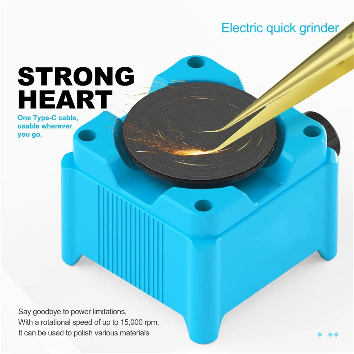 Electric Grinding Machine for Quick Repair of Pliers, Tweezers, Carving Blades, and Soldering Iron Tip Polishing
