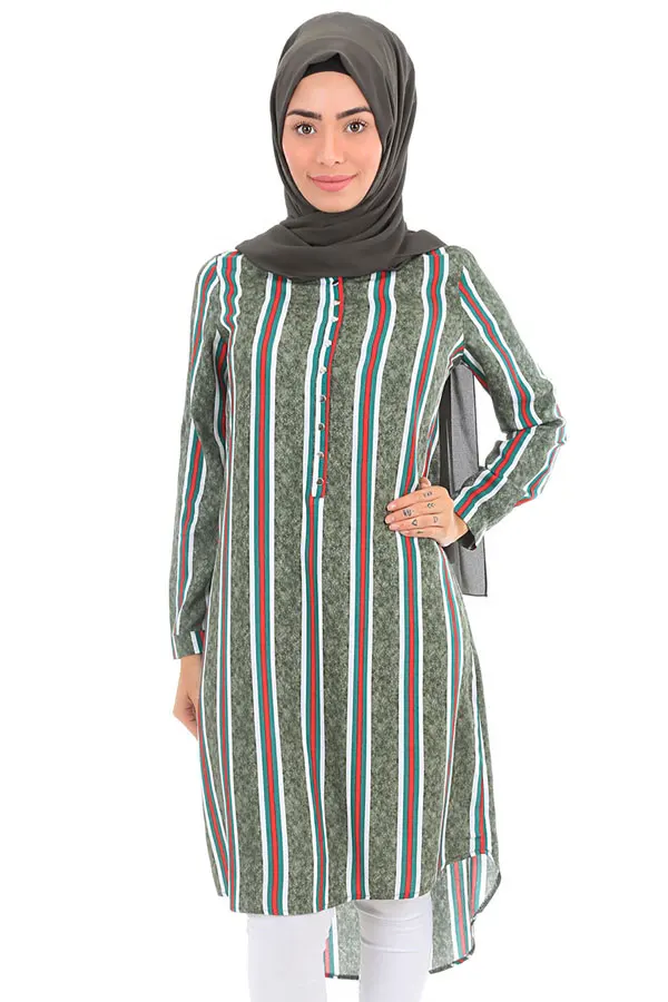 

Crew Neck Hijab Tunik 2021 Summer Spring Muslim Clothing Women 'S Scarves Islamic Hijab For Muslim Women Tunik