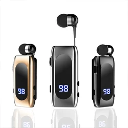 Headphones Lotus Phone Earphone Bluetooth-compatible Lotus with Wire Wireless Clip on Headset Earphones Handsfree Earbuds BT5.2