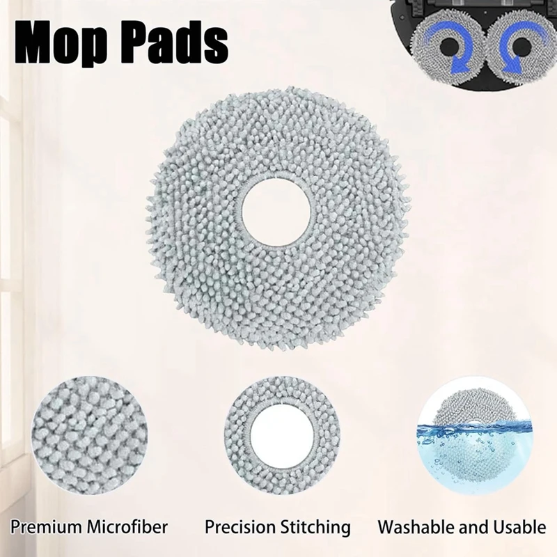 For Roborock Qrevo S, Qrevo Pro, Qrevo Maxv Robot Vacuum Cleaner Main Side Brush Hepa Filter Mop Cloth Dust Bags Parts