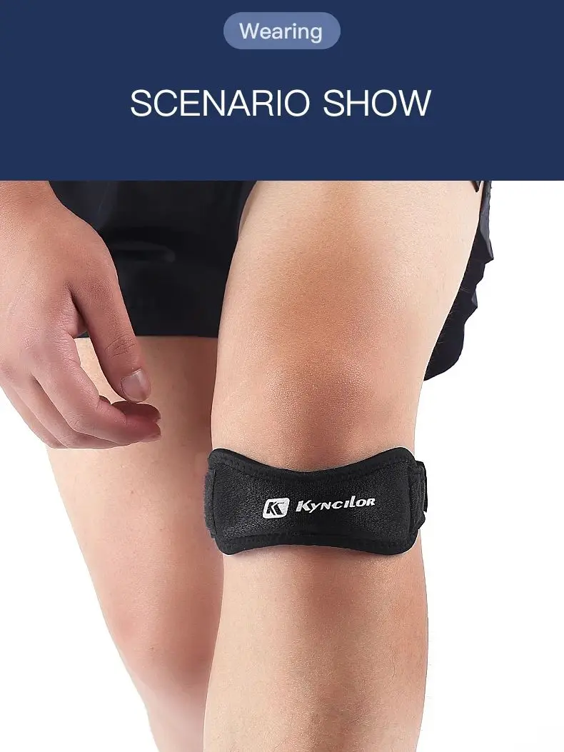 AliExpress 1PC Patella Kneecap Band Adjustable Silica Gel Knee Tendon Strap Protector Knee Pad Running Sports Cycling Gym Knee Support