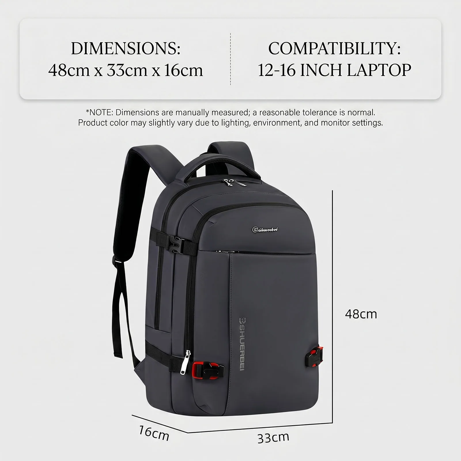 Casual Business Backpack for Men,Water-Resistant Laptop Bag,Professional Commuter Daypack for Travel Work Trip