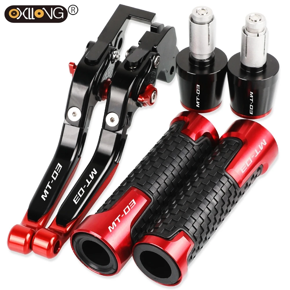 MT 03 Motorcycle Access For YAMAHA MT03 MT-03 2015 2016 2017 2018 2019 2020-2023 Brake Clutch Levers Handlebar Hand Grips ends