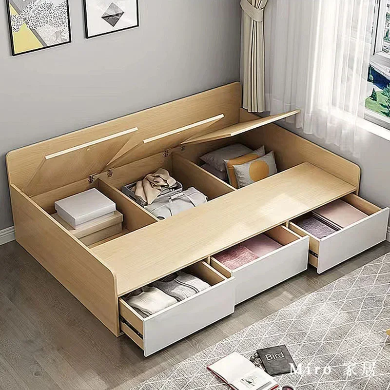 Modern Design Luxury Human Dog Sun Cheap Comfortable Bed Bedroom Multifunctional Bed Japanese Cama Solteiro Modern Furniture