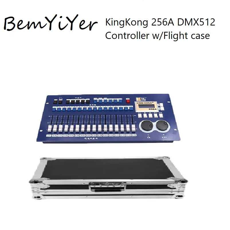 

Контроллер сценического освещения консоли KINGKONG 256A DMX с кейсом для полета, светильники Max 16, светильники