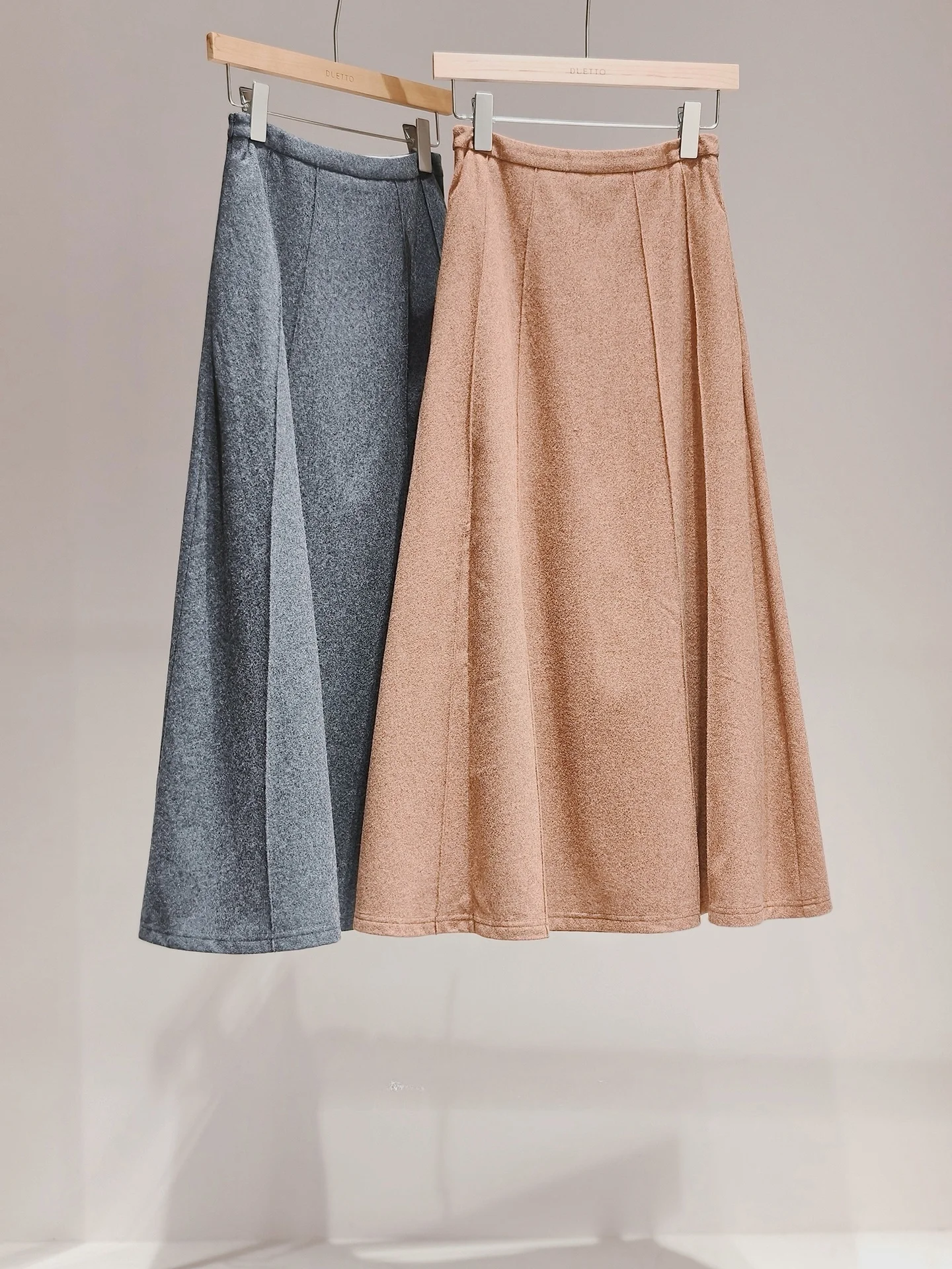 

Шерстяная юбка Duetto с 3D-кроем, простая, элегантная, А-силуэт, юбка-солнце для женщин, для повседневной носки и офиса