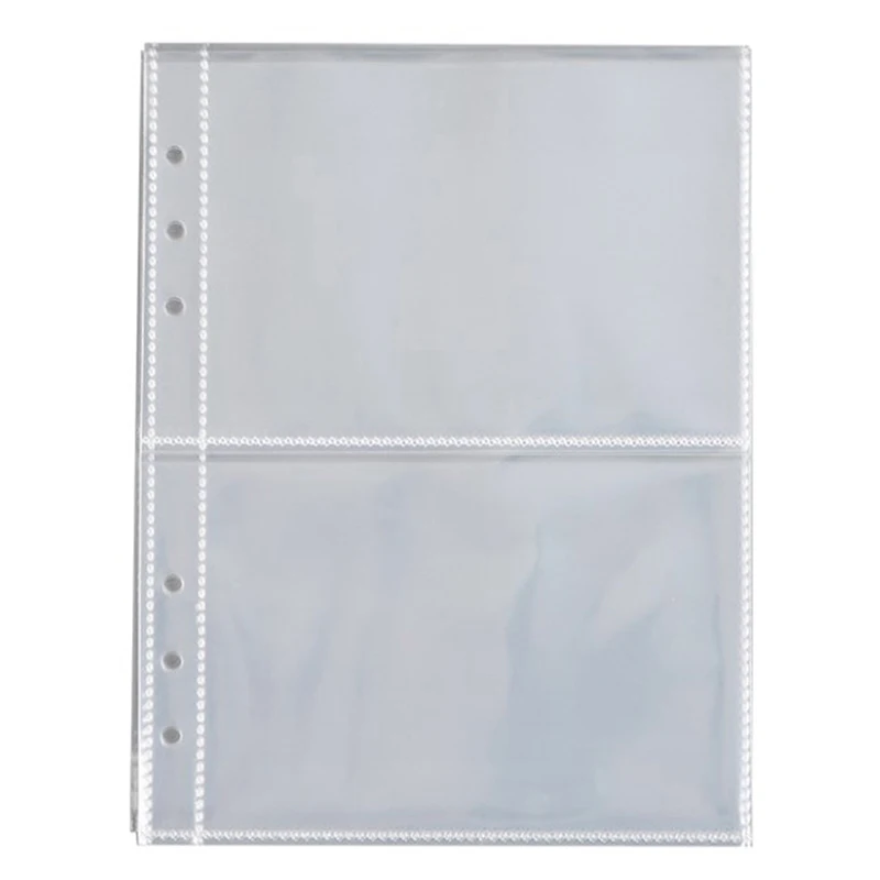 10pcs A5 Photo Album Binder Sleeves 1P 2P 4P Photo Album Binder Refill Inner Cards Photocard Refill Bags Pocket Name Card