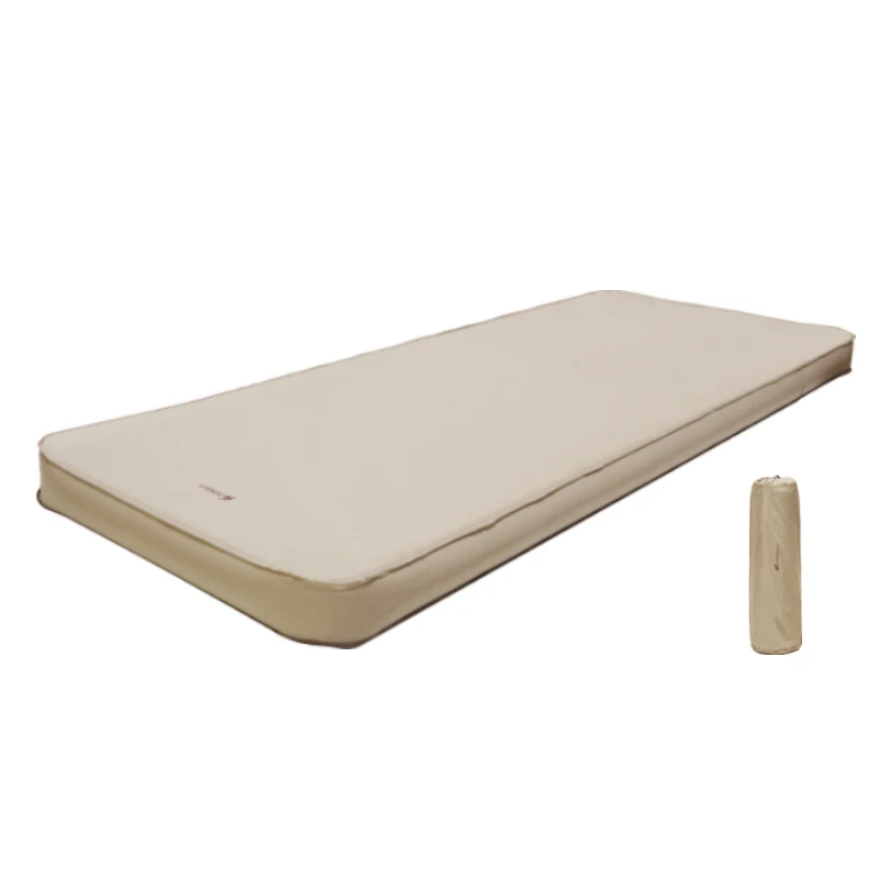 hot suede 10cm outdoor hiking Soft Comfortable durable self inflatable sleeping pad single double camping mattress