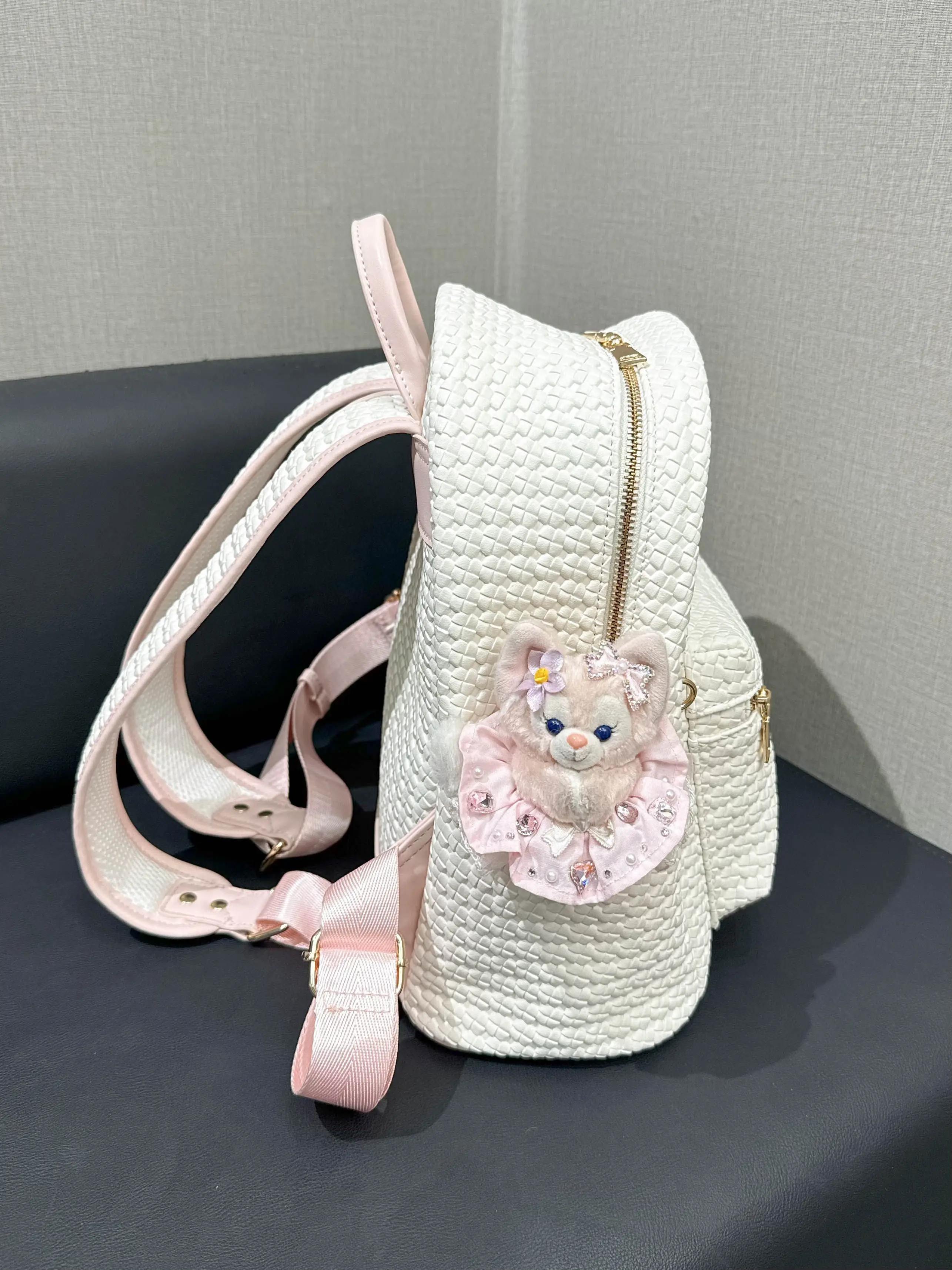 amiciyah-fashionable-sweet-lady-style-white-woven-pattern-women's-backpack-2026-new-commuter-versatile-backpack