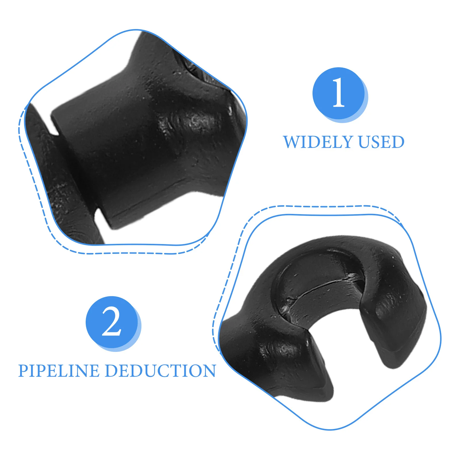 10 قطعة مشابك كابل الدراجة مركز الشماعات الدوارة للأنابيب الهيدروليكية كابلات الفرامل الطريق للطي دراجة الدراجات