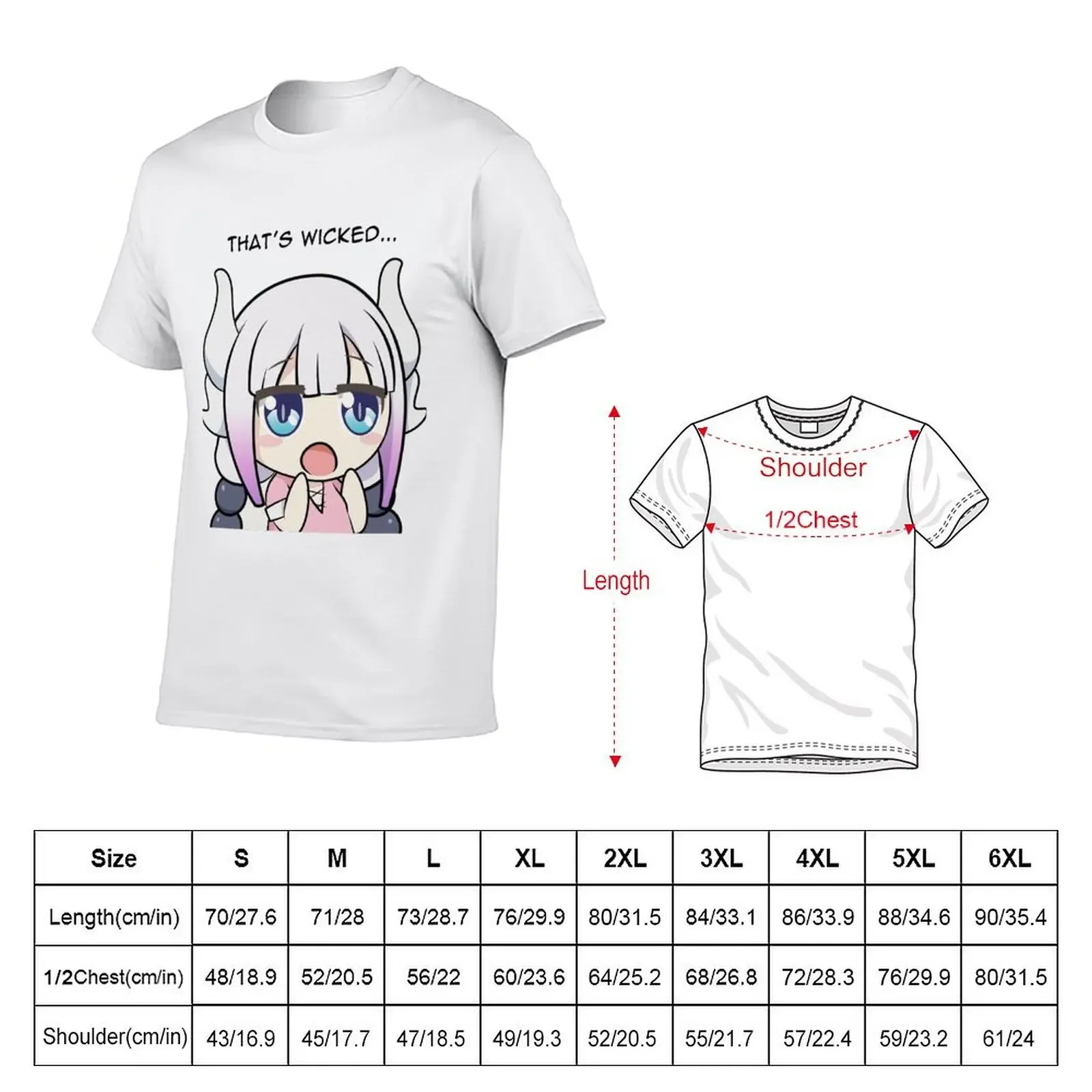 Kanna Kamui - Miss Kobayashis Dragon Maid - That's Wicked! T-Shirt cute clothes anime essential t shirt mens cotton t shirts