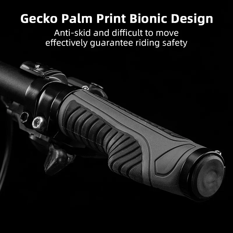 ROCKBROS Bicycle Grips MTB Bike Handlebar Bar end Rubber Anti-skid Shock-absorbing Soft Bike Handlebar Grips Cycling Accessories