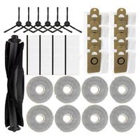 A66T-Fit For Proscenic M9 Vacuum Parts Main Roller Side Brushes Fliter Hepa Mop Pads Cloths Dust Bag Replacement Accessories