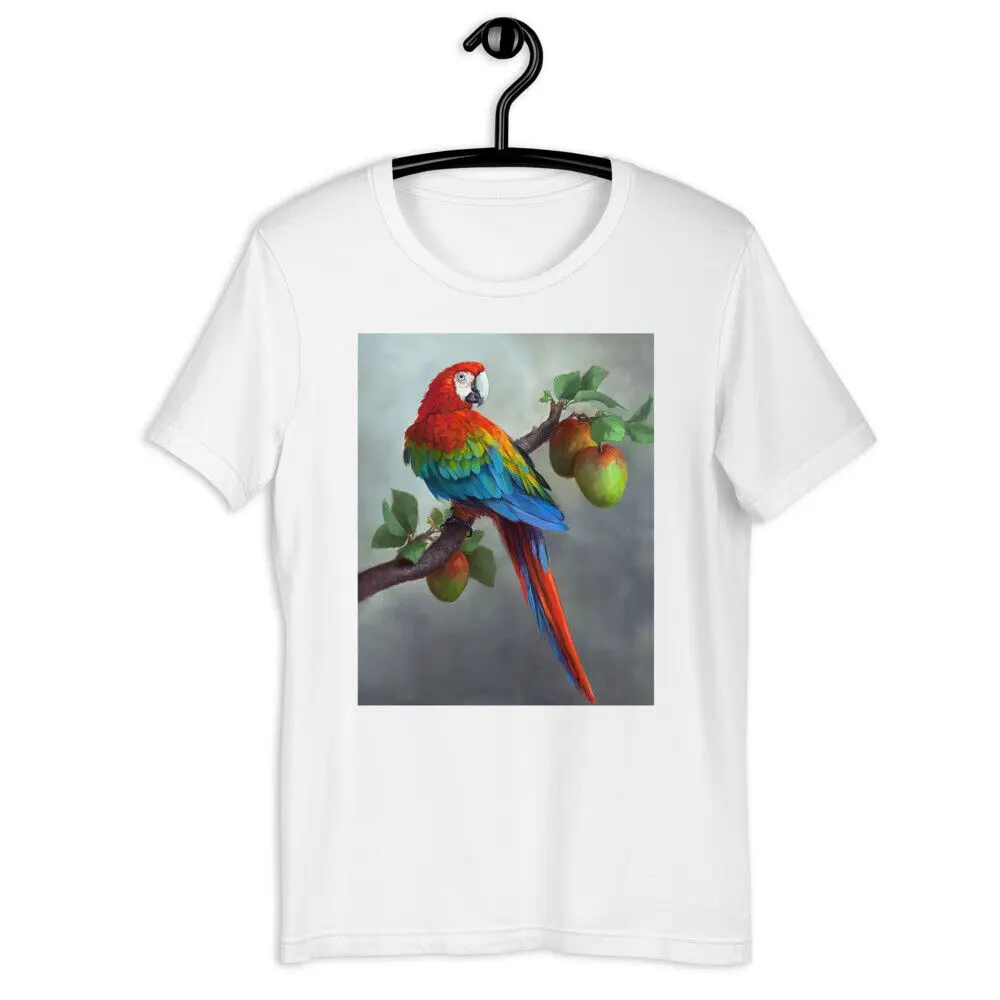 Parrot Unisex T-shirt Anime Graphic T-shirts For Men Clothing Women Tees Y2K Tops Unisex Summer Short Sleeve