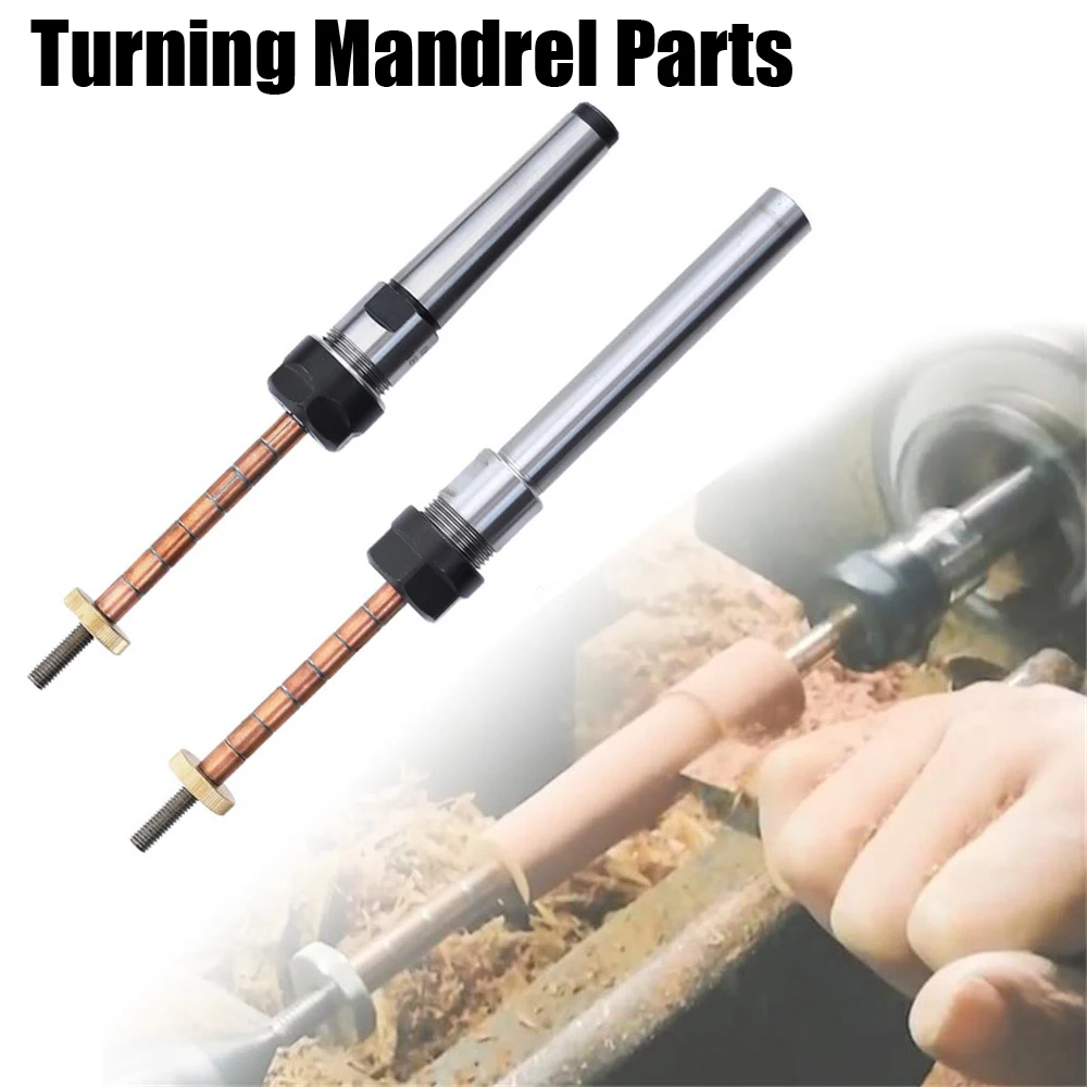 Pen Mandrel Woodworking Pen Turning Mandrel Parts Woodworking Steel Pen Mandrel Saver Mechanical Accessory Tool, Taper Shank