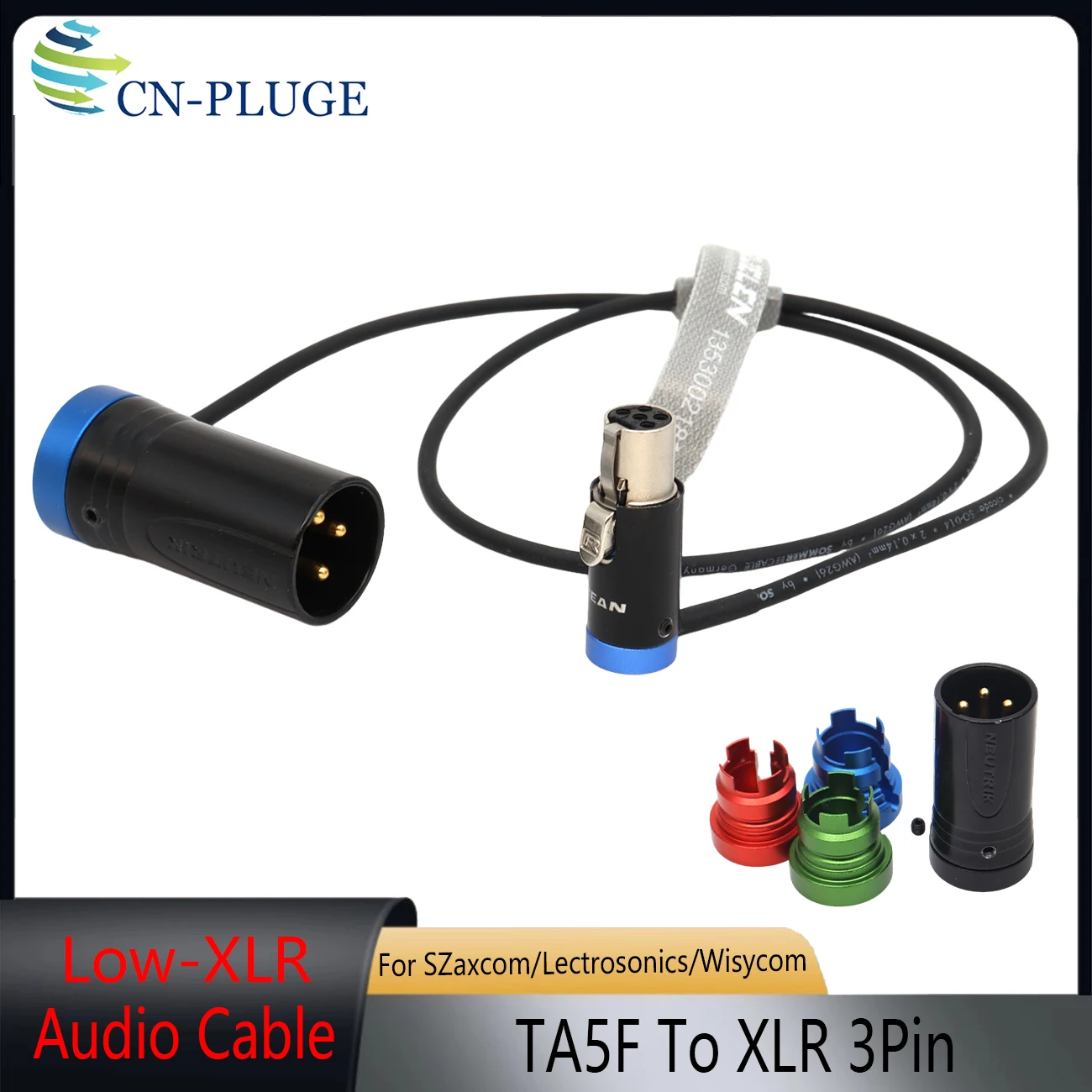 TA5F Female to XLR 3Pin Male Audio Cable For Lectrosonics SR Series Wisycom MCR54 Zaxcom QRX200 Receiver to Sound Devices Zoom