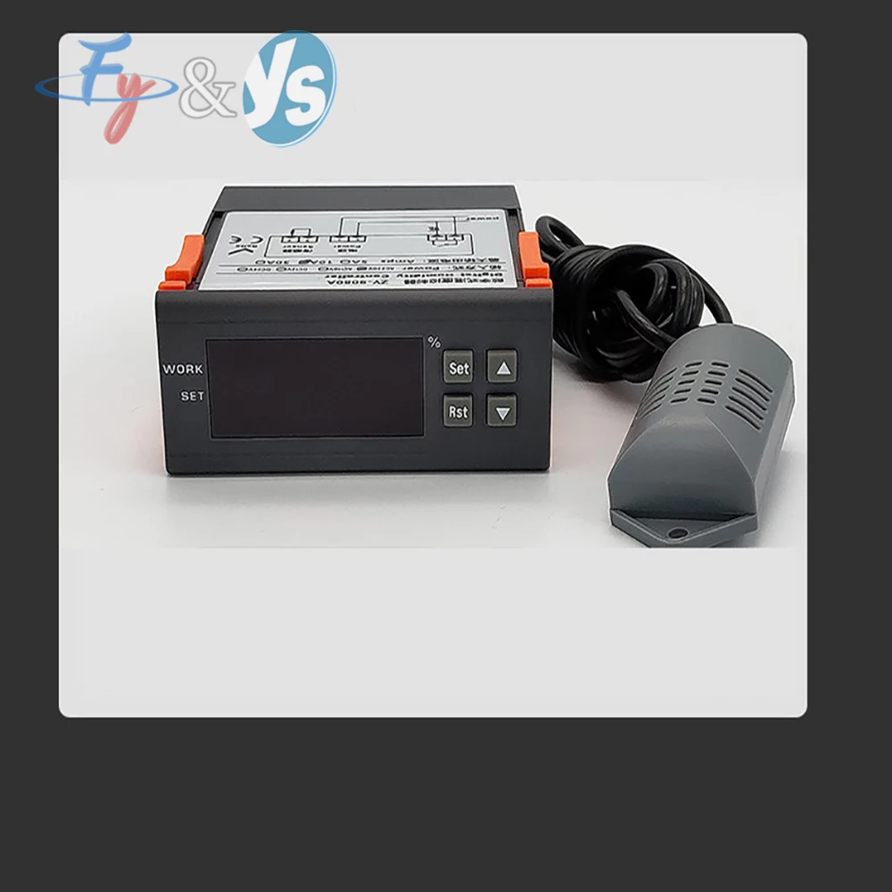 YS SVWL-8040 Digital Thermostat Humidity Controller Thermometer Hygrometer for Incubator with Temperature Sensor Probe&Cable