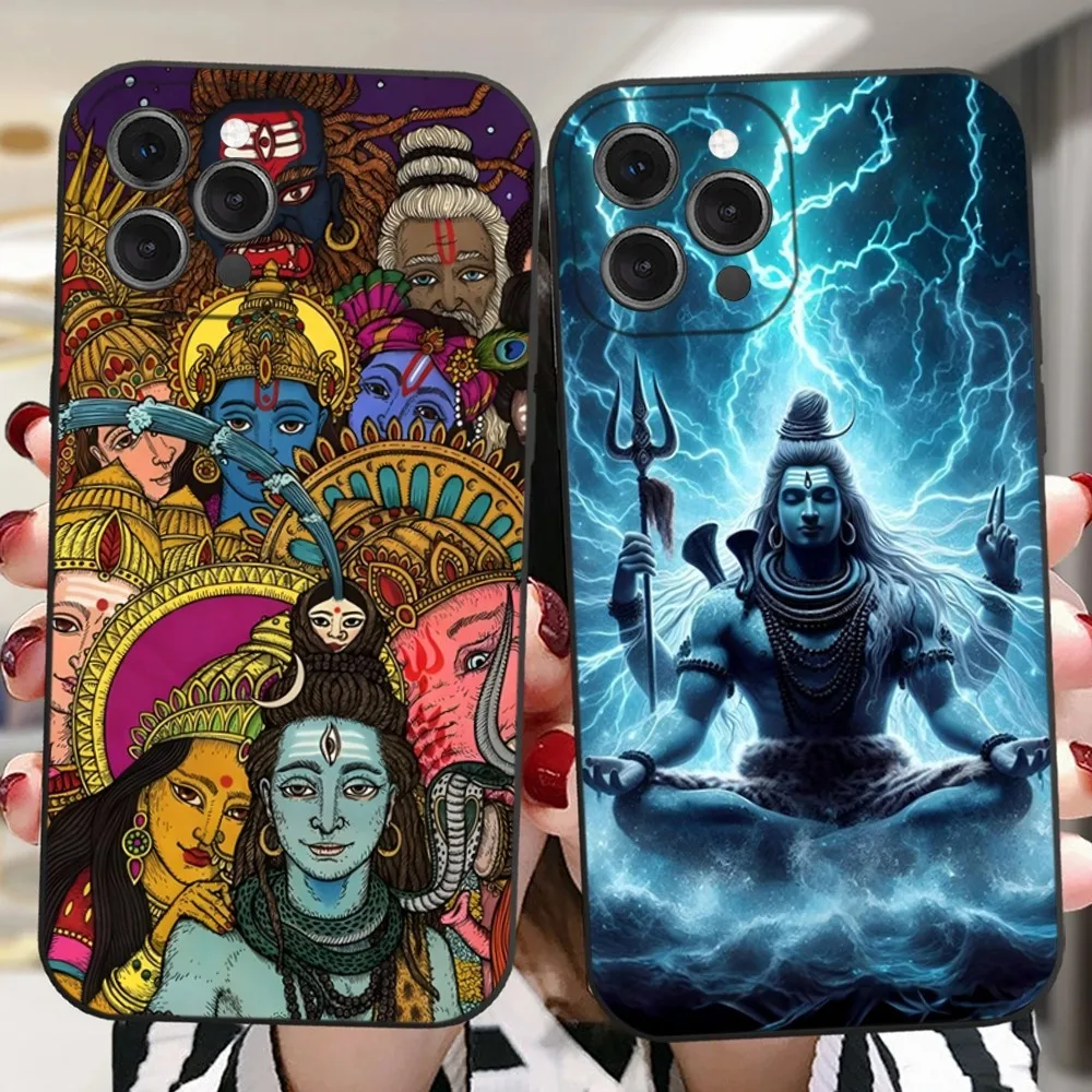 

Lord Shiva M-Mahadev Of India Phone Case For iPhone 16,15,14,13,12,11 Plus,Pro,Max,XR,XS,X,7,8 Plus,SE,Mini Silicone Soft
