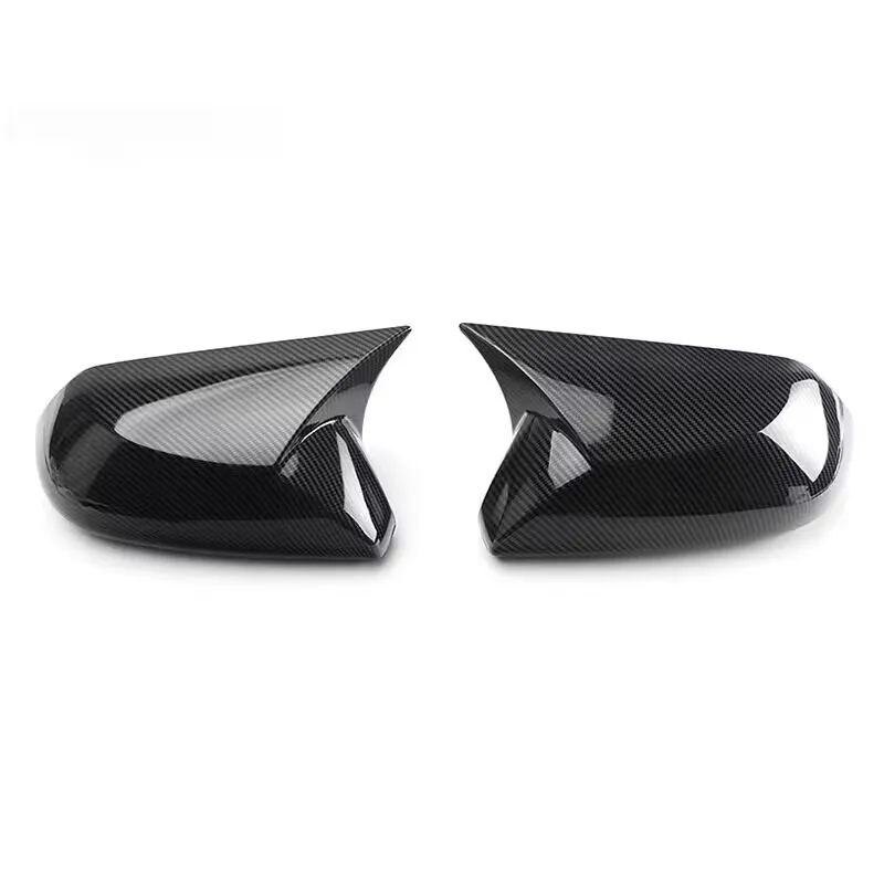 For Toyota Corolla Cross 2020 2021 2022 2023 Side Door Rearview Mirrors Caps Cover Trim ABS Carbon Fiber Car Styling Accessories