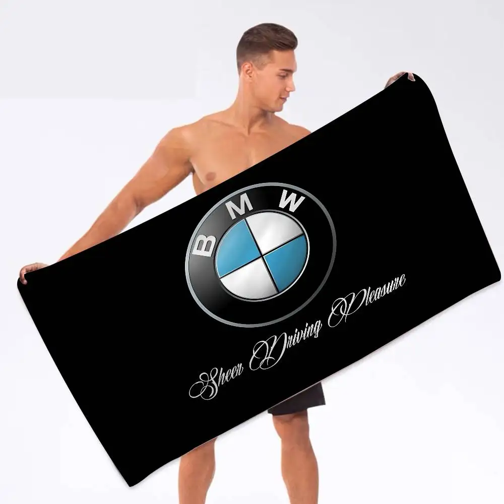 Car B-BMW Badetuch aus Mikrofaser, weich, wasserabsorbierend, atmungsaktiv, für Mädchen und Kinder, dekoratives Cartoon-Strandtuch – Detail 7
