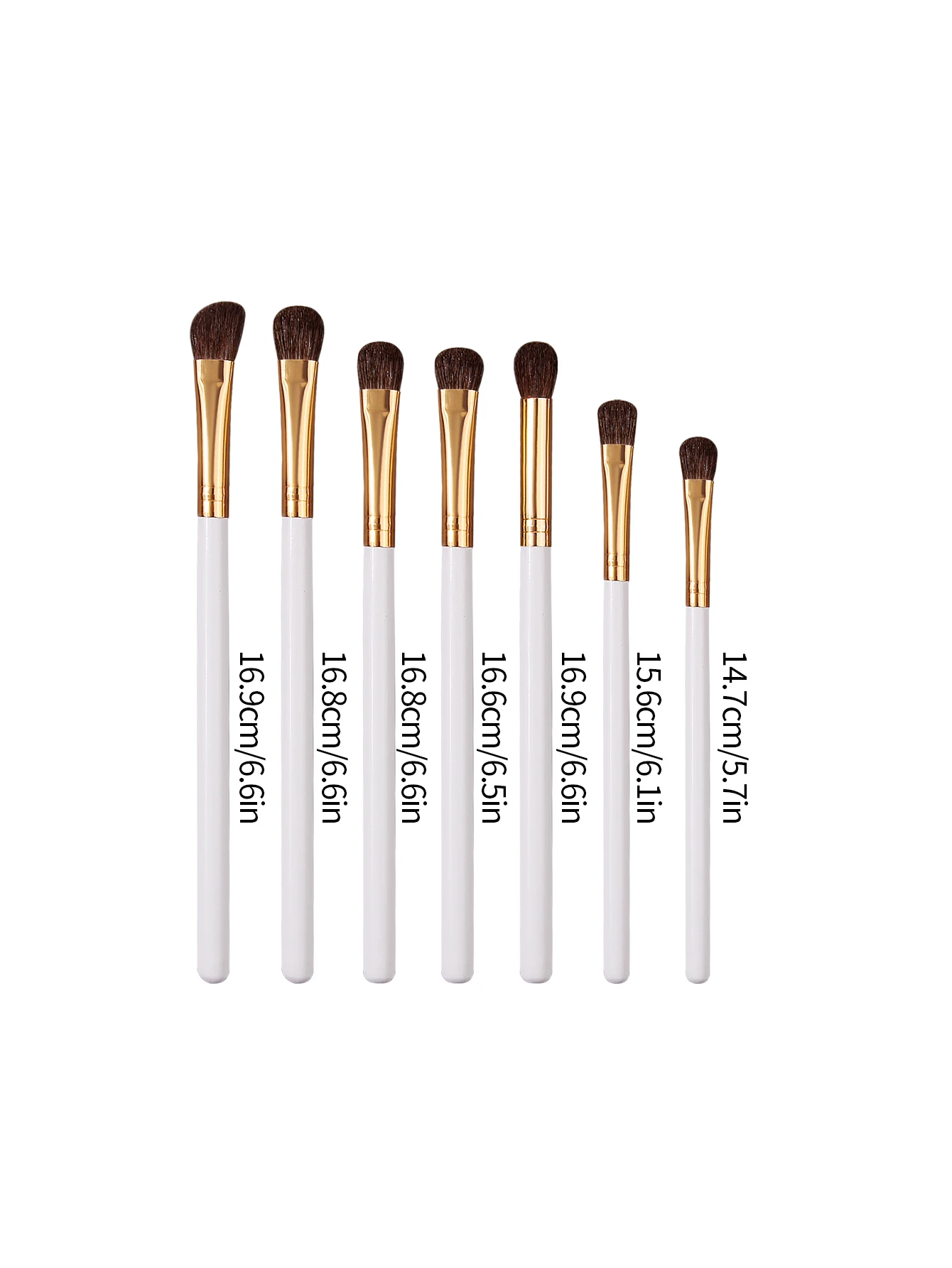 14PCS zorgvuldig geselecteerde oogschaduwborstels, vlekker, wenkbrauwborstels, oogmake-upborstels en schoonheidstools met houten handvat