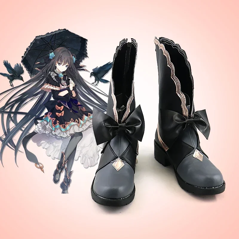 Grievous Lady Tairitsu Cosplay Shoes Arcaea Cosplay Prop PU Leather Shoes Halloween Carnival Boots Custom Made